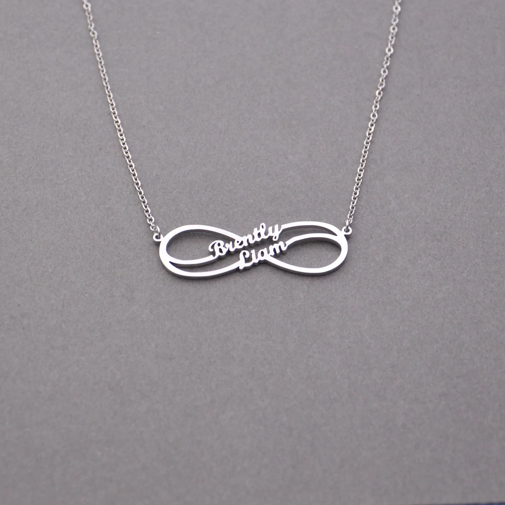 

Infinity Name Necklace Two Name Necklace For ALL the loves of your life Personalized Valentine's Day Gifts For Women Jewelry
