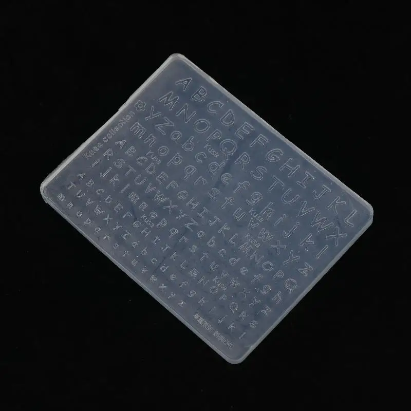 Transparent Silicone Nail Art Mold Creative DIY Design Alphabet Pattern Versatile Nail Artistic Tool For Professional & Home Use