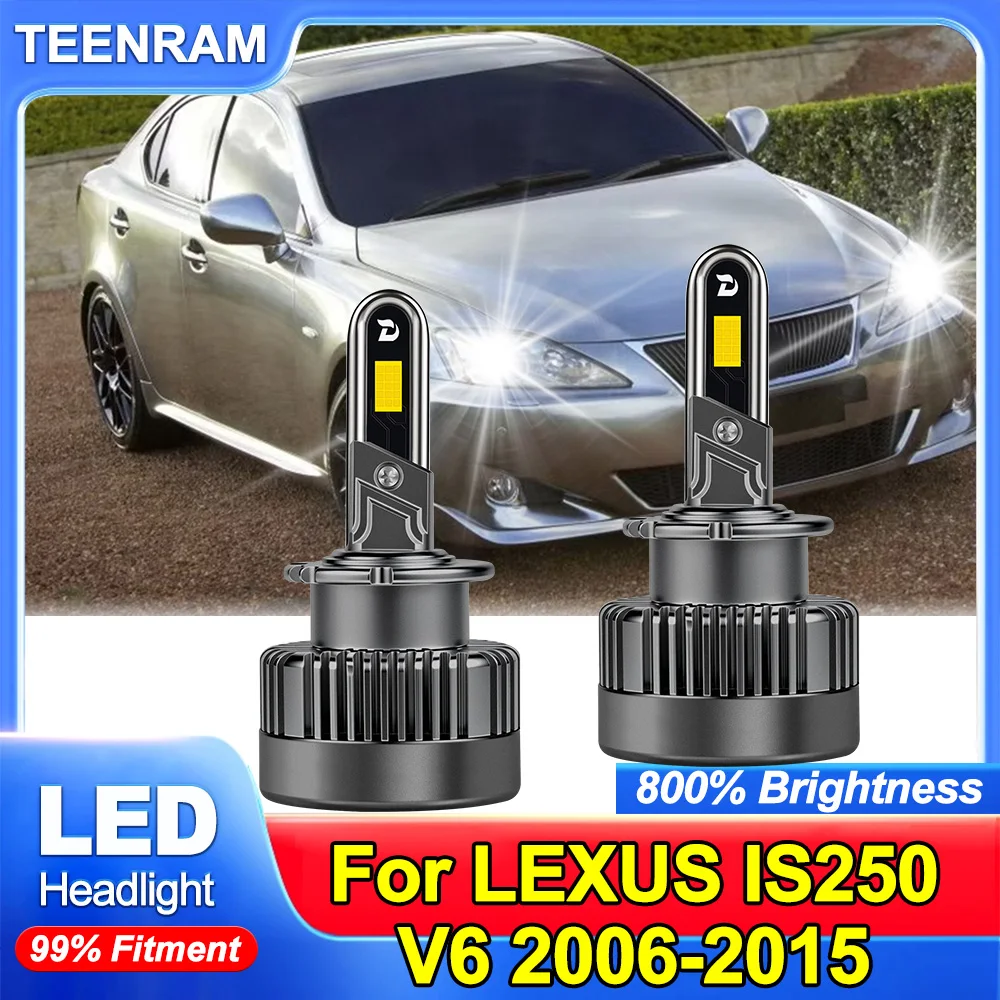 

2Pcs LED Headlight Bulbs D4S Car Lamp 30000LM Canbus CSP 6000K Light 35w D4R Xenon Lamp For Lexus IS200t IS300 2014 2015 2016