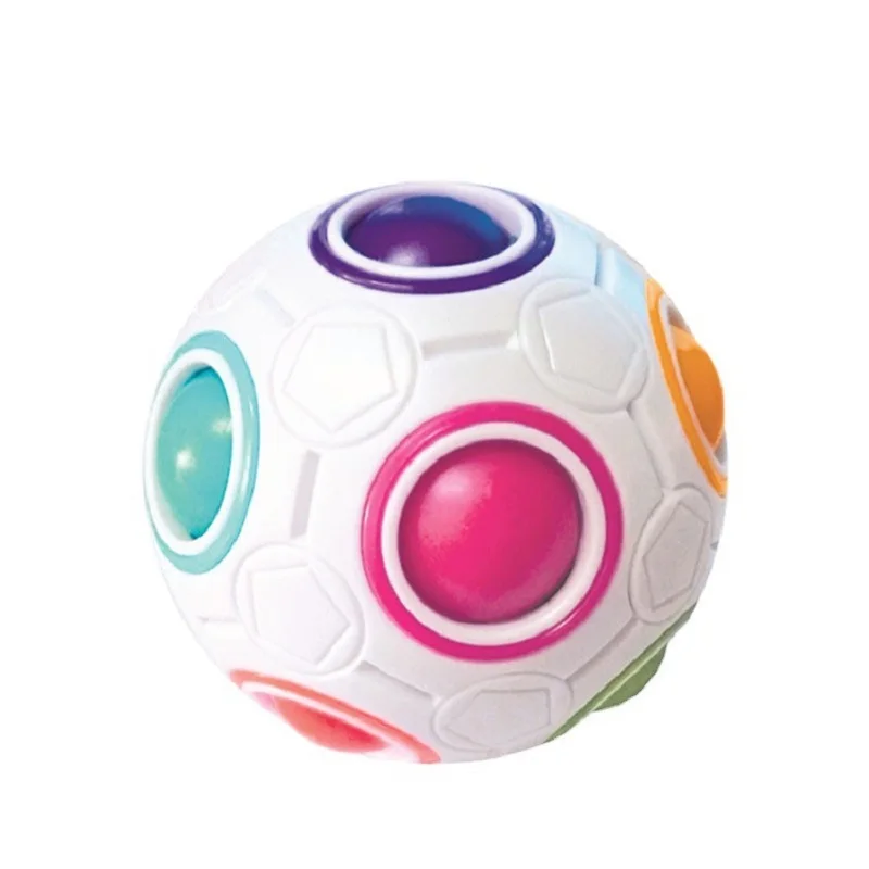 Sensory Toys Bean AntiStress Stretchy Strings Push It Squishy Chain Pops Cube Rainbow Ball Mini Squeeze Toy For Adults Kids Gift