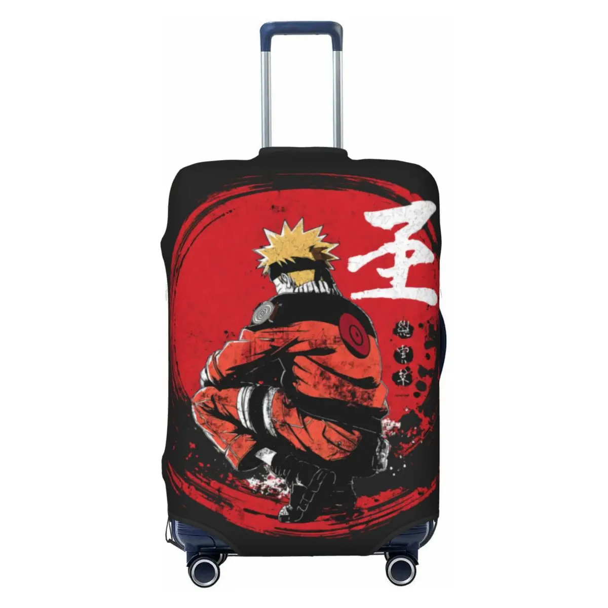 Individueller Naruto Uzumaki Anime Kofferbezug Lustiger Reisekoffer-Schutzüberzug für 18-32 Zoll Koffer