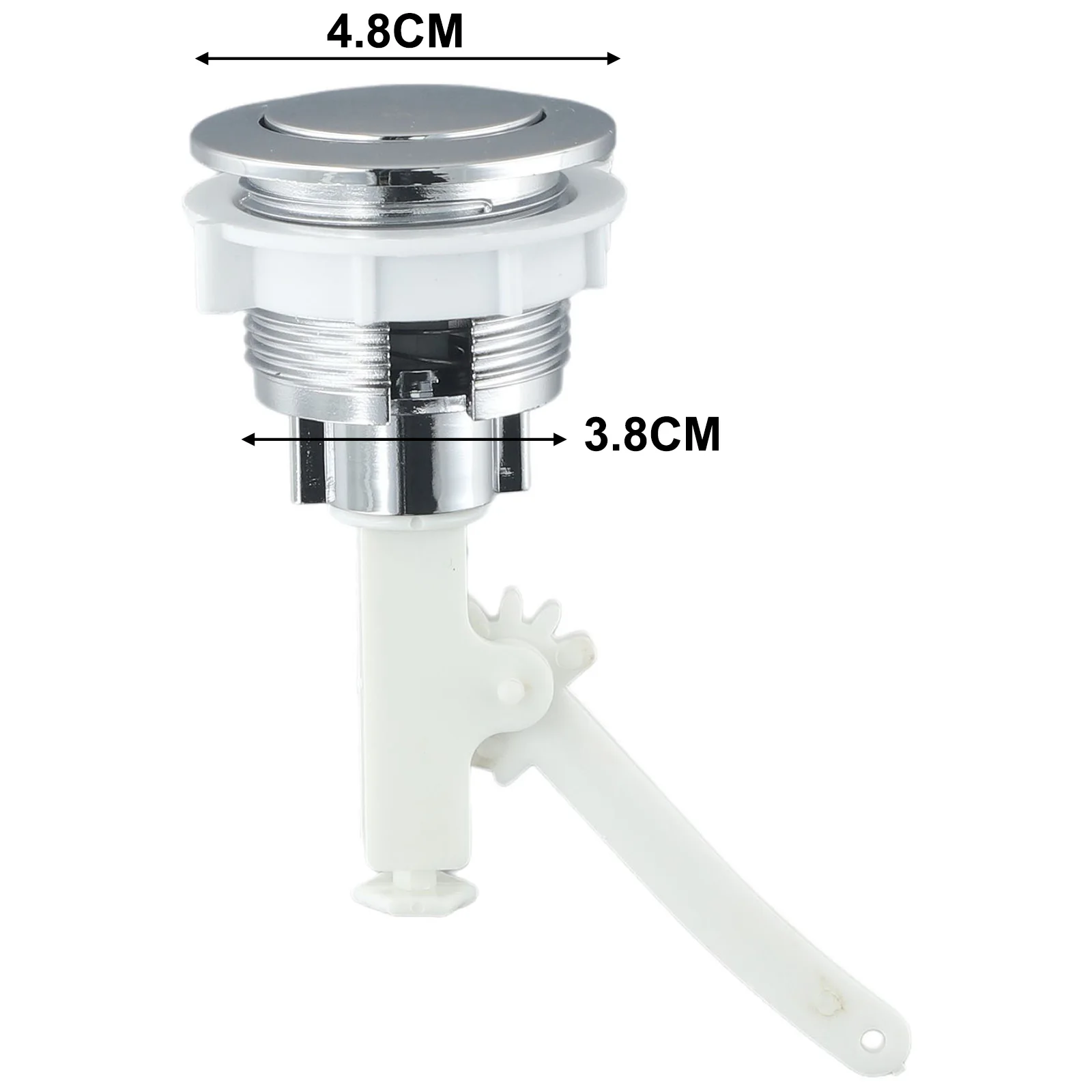 

Toilet Tank Button Water Tank Button ABS Bathroom Toilet Push Public Places Single Button Design While Saving Water