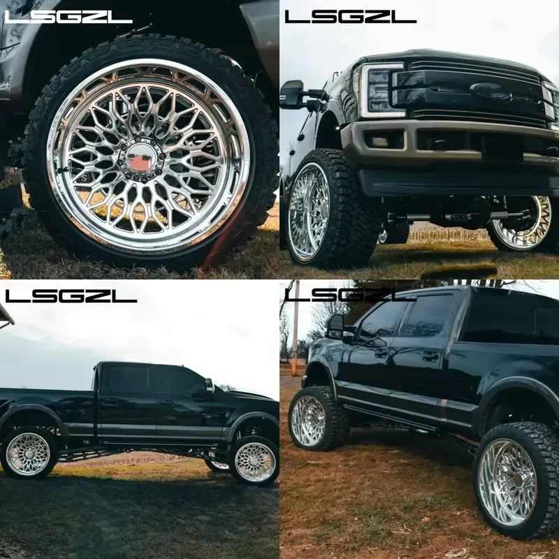 i LSGZL Super Single Forged Wheels 20 22 24 Inch OffRoad Wheels 6 8 10 Lug 6x139.7 6x5.5 8x6.5 8x170 8x180 Wheels for Truck