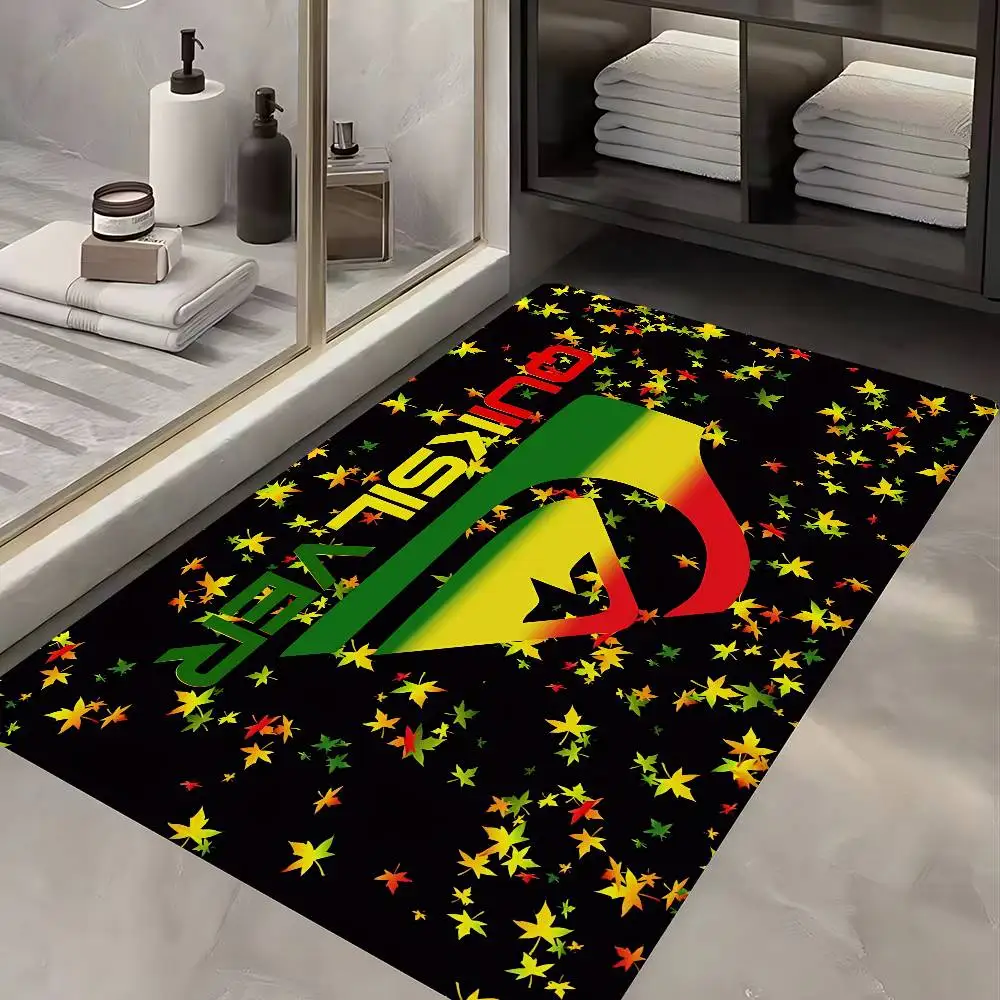 Alfombra con logotipo de Q-Quiksilver, alfombrillas antideslizantes más baratas para sala de estar moderna, alfombrillas impresas para mesita de noche y balcón