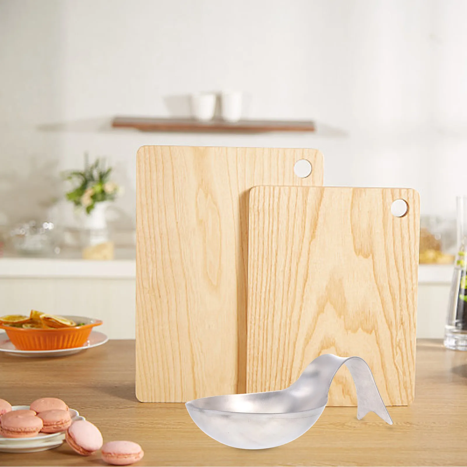 1 ud. Soporte para cuchara de acero inoxidable con forma de pez, diseño ancho para cucharón de hot pot, espátula para freír, cuchara para arroz, utensilio de cocina