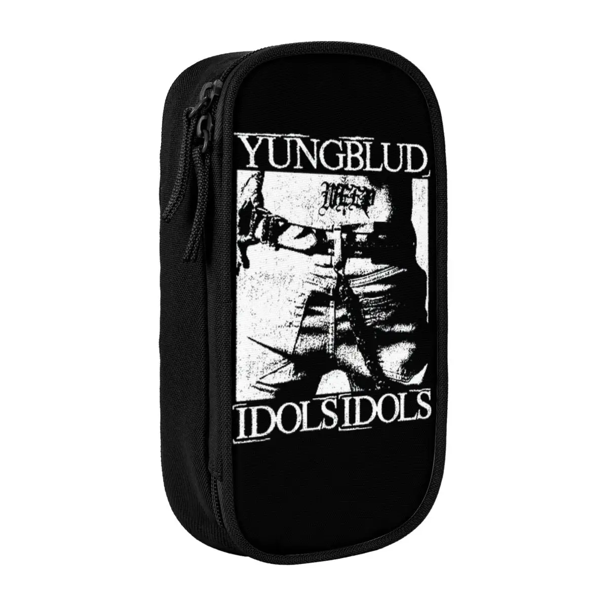 yungbluds-idols-world-tour-2025-estojo-de-lapis-criativo-caneta-saco-menina-menino-grande-armazenamento-material-escolar-ziper-pencilcases