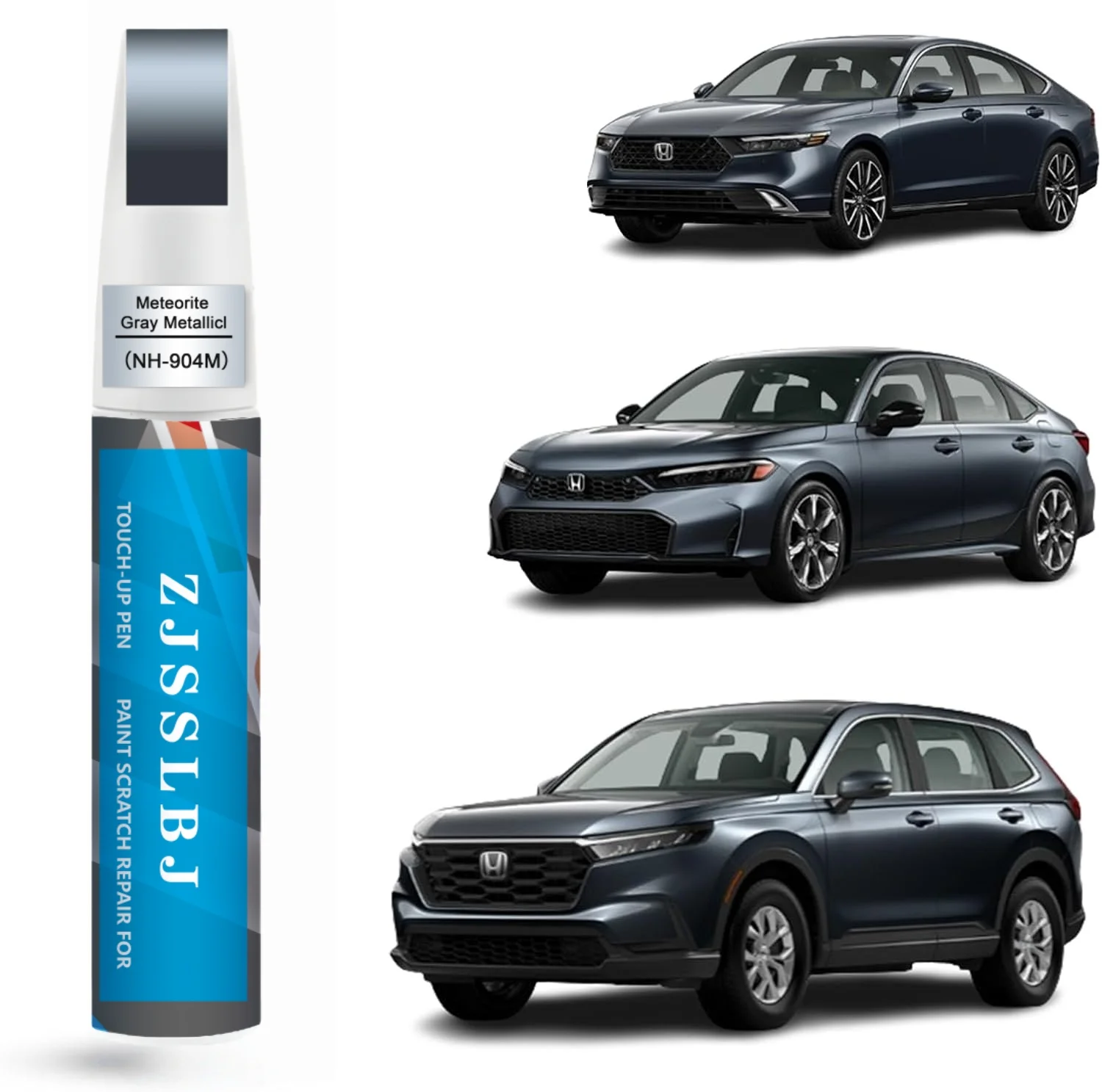Car Touch Up Paint(Meteorite Gray Metallic(NH-904M)) for Honda, Car Paint Scratch Repair Kit, Quick & Easy Solution to Repair, 2