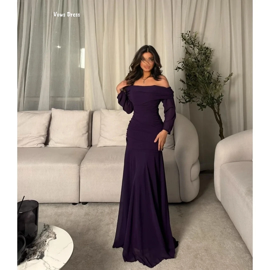 Vows-vestidos de noche hechos a medida para mujer, vestidos elegantes de lujo para graduación, línea A, vela, vestido de graduación para mujer, vestido de baile de gasa