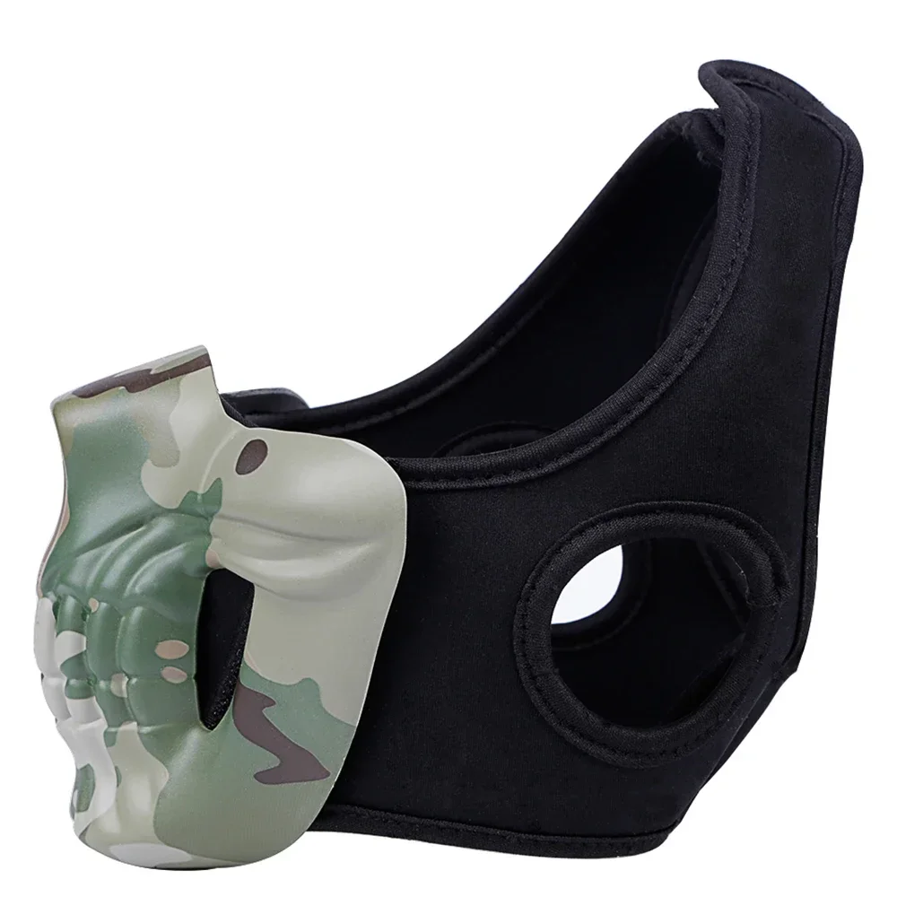 Máscara táctica calavera media cara – Airsoft, Paintball, Caza - imagen 5