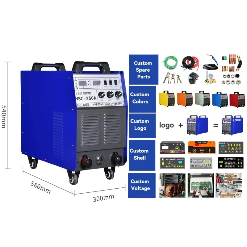 High Welding Efficiency CO2 Gas Shielded Welding Machine IGBT Electric Welding AC 380V Split-type Machine