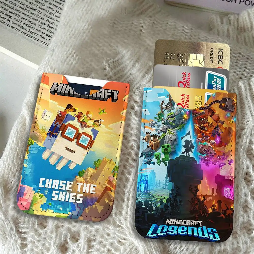 Game M-Minecraft Card Protect Credit Bank Card Holder Case Slim Wallet Protector for Men Travel Shopping