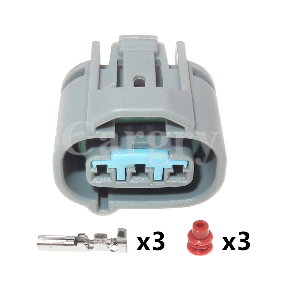 1 Set 3P AC Assembly Auto Parts Automobile Waterproof Socket Car Electric Wiring Modification Connector Accessories