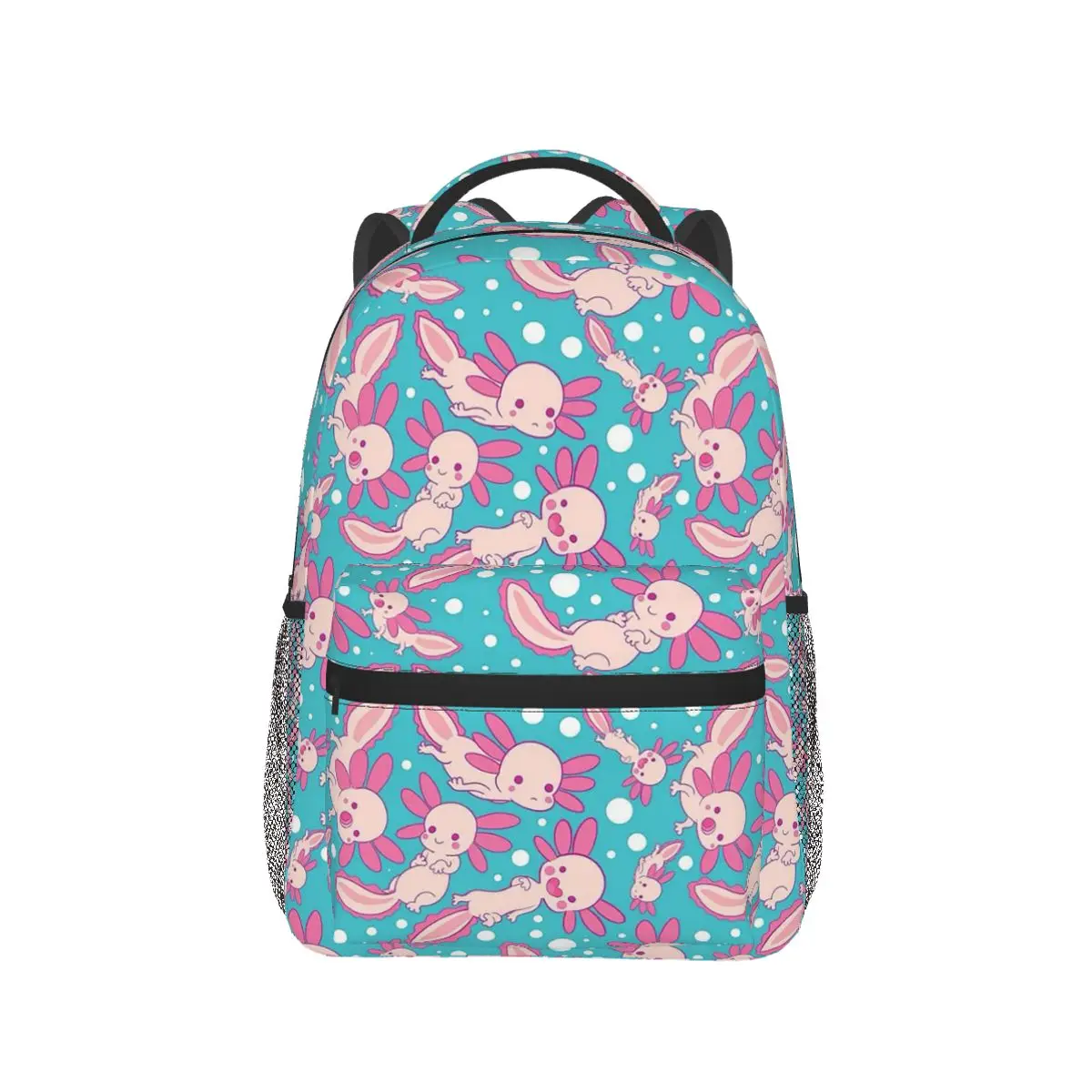 

Cute Axolotl Backpack Hot Sale Daypack Large Capacity Children BookBag School Bag Shoulder Bags for Men Women
