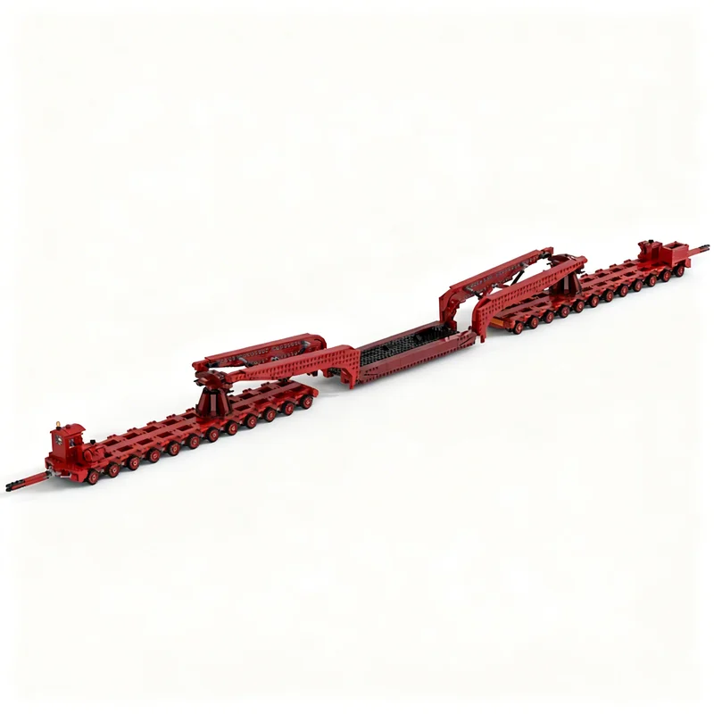 2367 pièces MOC City Cargo 96 Wheel Nicholas Girder Trailer RBHC Modèle Jouets Blocs de Construction Architecture Idée Cadeau de Noël DIY