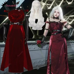 Love&Deep Space Anime Cosplay Costume Women Red Dress Uniform Red Gown Comic-Con Character Halloween Party Clothes
