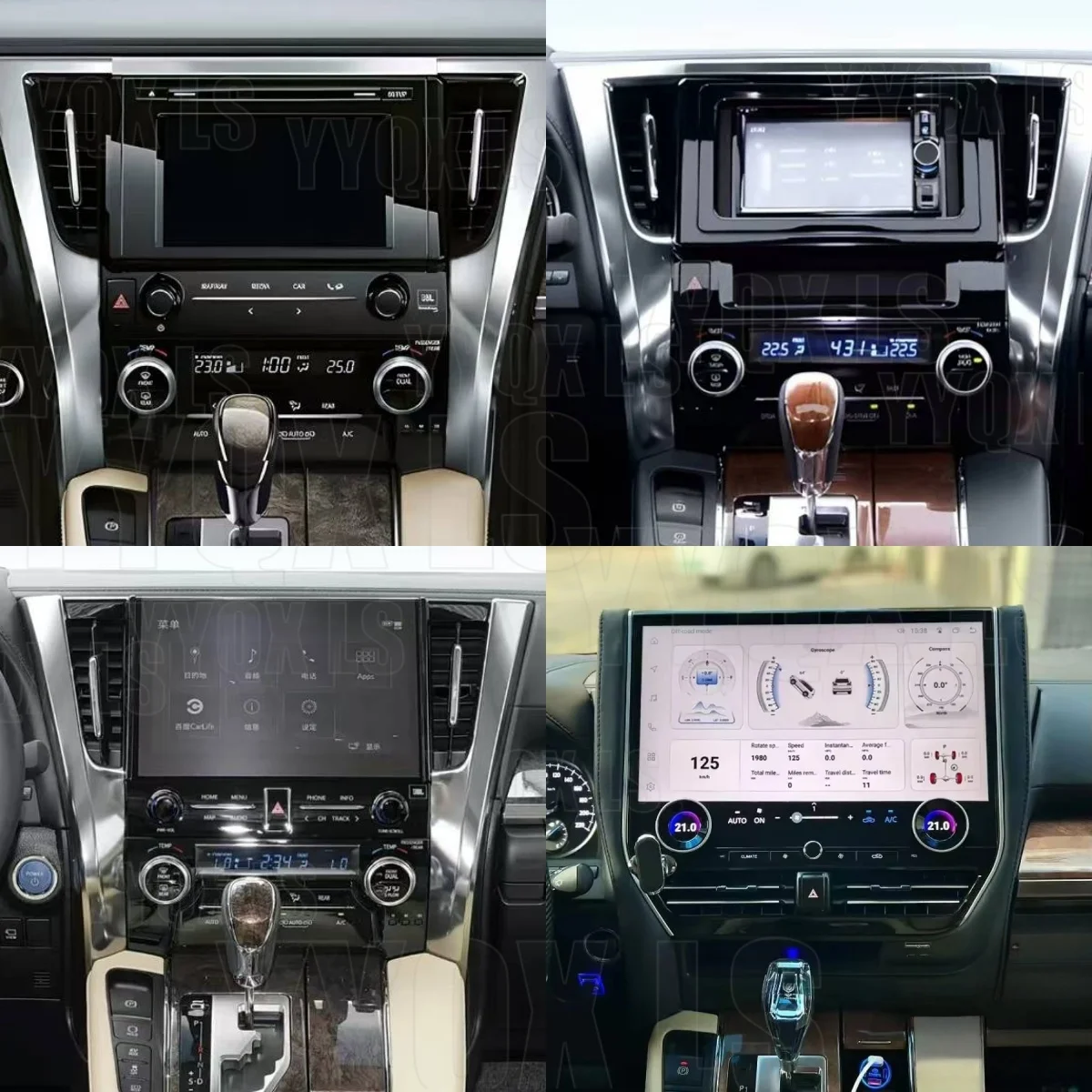 

16.8inch For Toyota Alphard Vellfire 30 Series A30 2015-2023 Upgraded Alphard 40 Series A40 CarPlay GPS Navigation Multimedia