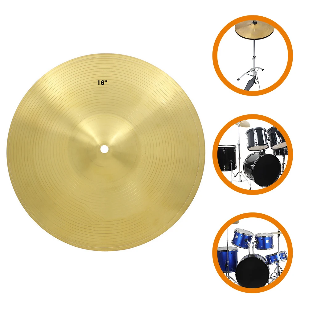 

Jazz Drum Cymbals Crash Music Instrument for Drums Brass Finger Kids