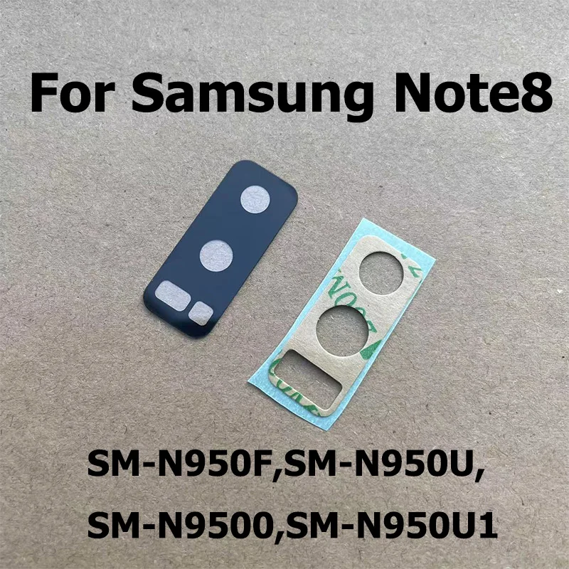 For Samsung Galaxy Note8 Note 8 Back Rear Camera Glass Lens With Glue Sticker Camera Cover Repair Parts