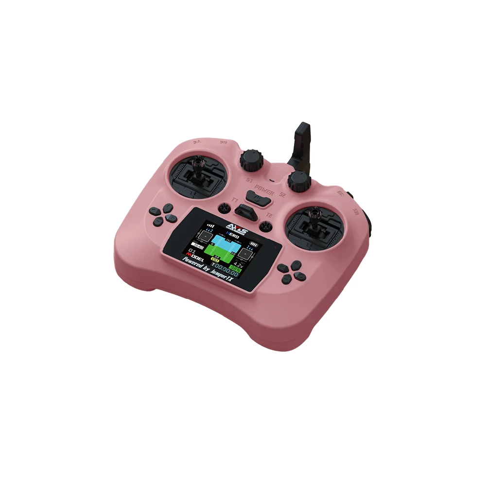 Axisflying Baru 2025 Pengendali Jarak Jauh Pintar Layar Warna HD Pemancar Sensor Hall Gimbal ELRS 2.4G 100MW 12CH
