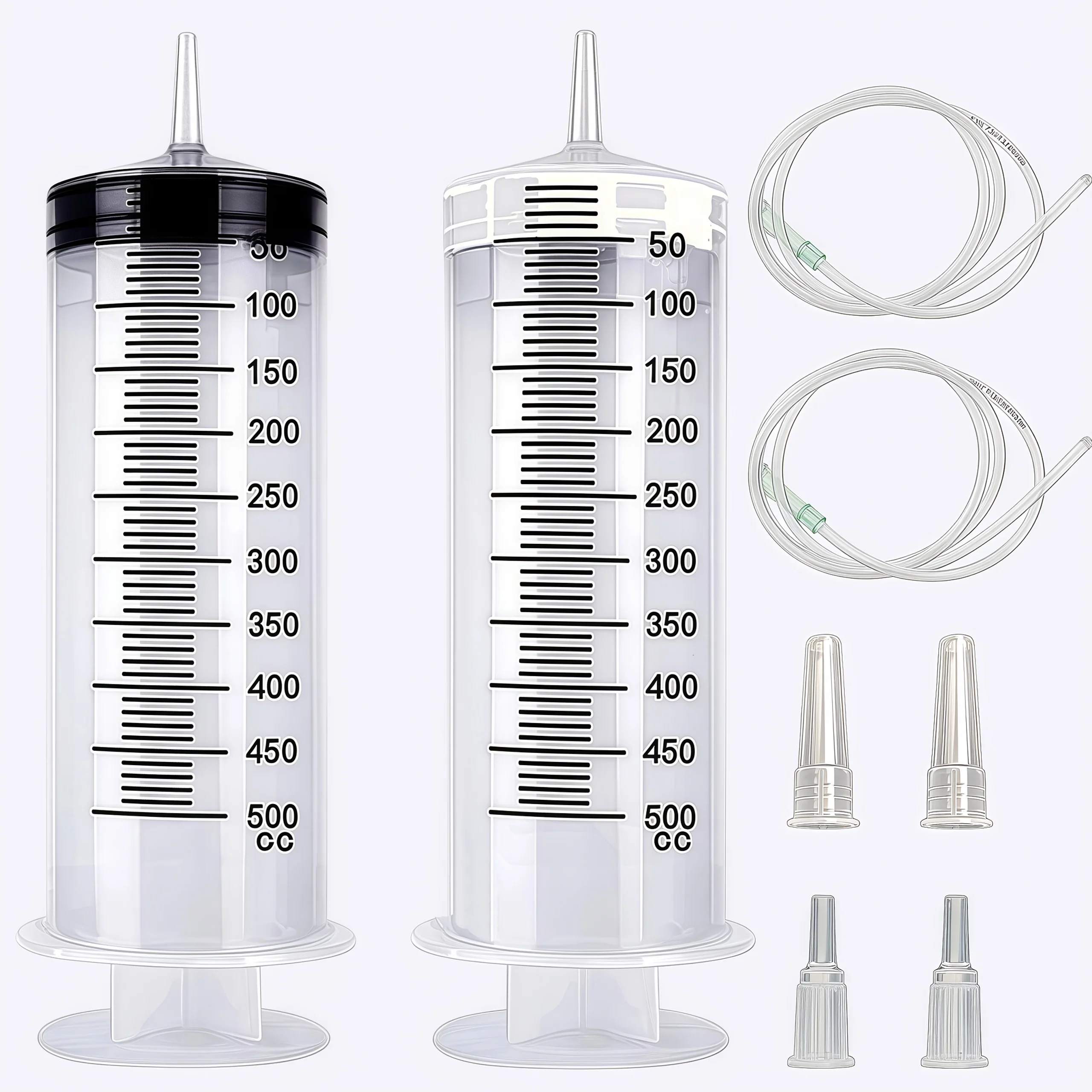 

Очень большой шприц размером 500 мл/16,9 унций, с трубкой длиной 1 метр/39,3 дюйма, мелирующий аромат Hyonic