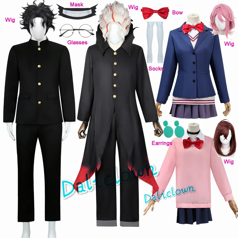 Anime Dandadan Cosplay Okarun Ken Takakura Momo Ayase Cosplay Costume Wig Aira Shiratori DAN DA DAN Cosplay Mask Sweater Uniform