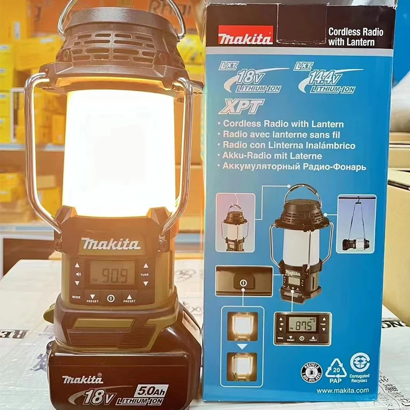 Makita DMR0550 Rechargeable 18V Lantern Radio Multifunctional Outdoor Radio Camping Light