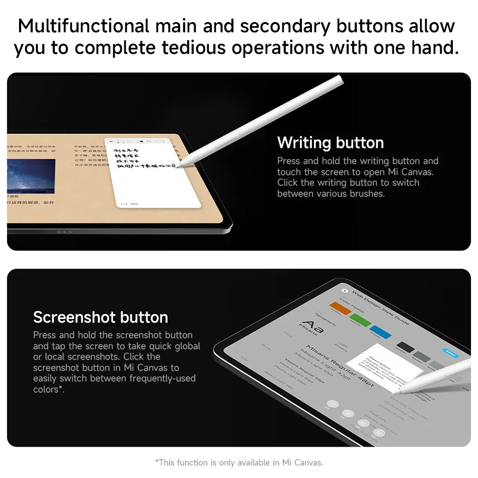 Caneta stylus de foco xiaomi original para xiaomi pad 7 / 7 pro tablet 8192 nível sentido baixa latência desenho magnético lápis de escrita