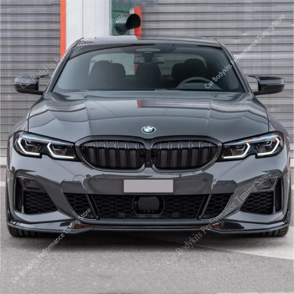 For Bmw G20 G21 Pre-Lci M Performance Style Front Bumper Splitter Lip Spoiler Diffuser320i 320d 330i M340i M340d 2019-2022 Mod