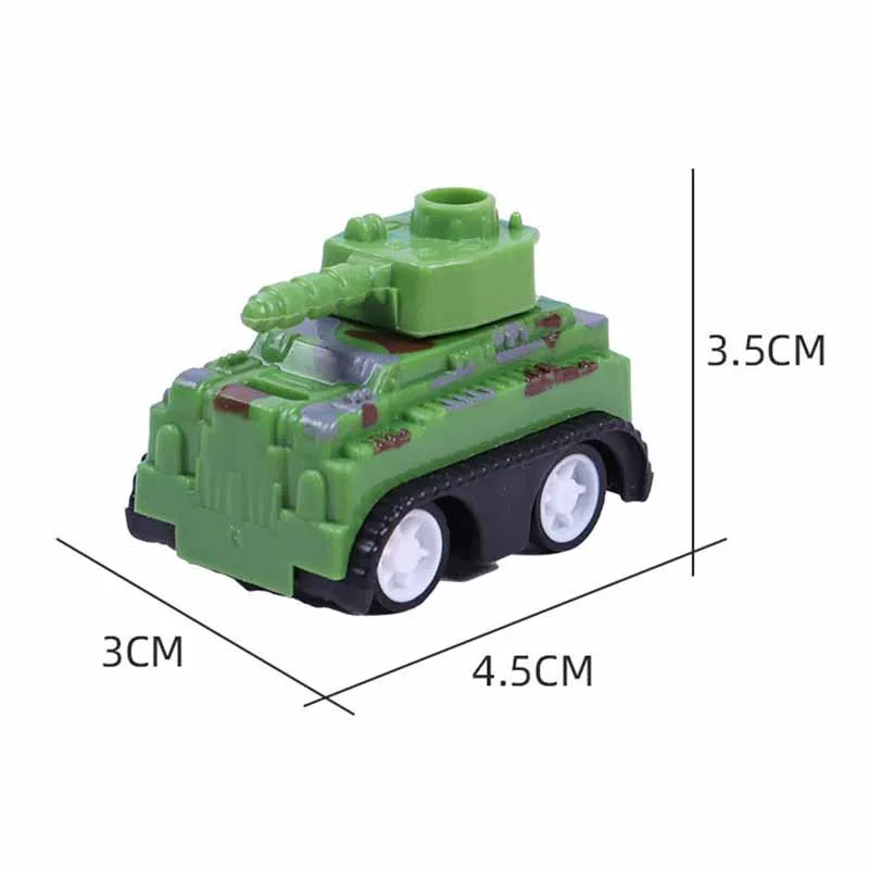 Mini tanque de plástico para niños, juguete de simulación de 5 piezas, modelo militar, coche blindado, huevo trenzado