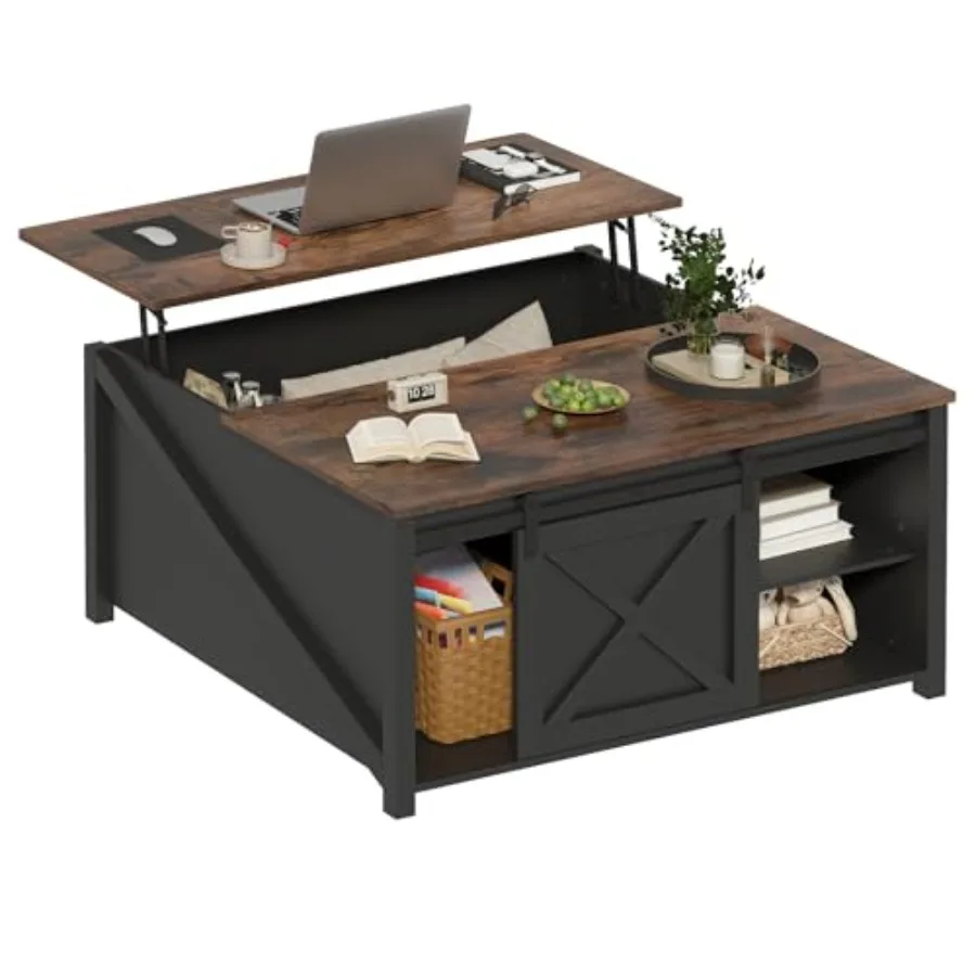 Lift Top Coffee Table with Storage, 31.5