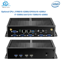 Helorpc 2LAN6COM Industrial Mini PC Inter i5 i7 Processor Support Windows10 Linux Pfense with 4xUSB3.0 2xUSB2.0 1xHDMI Computer