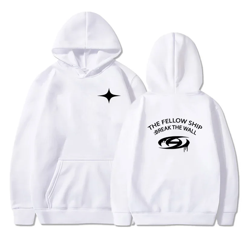 Ateez Korean Band Printed Hooded Sweatshirt Y2K Casual Fashion Autumn and Winter Hooded Sweatshirt Ateez Kpop Sweatshirt