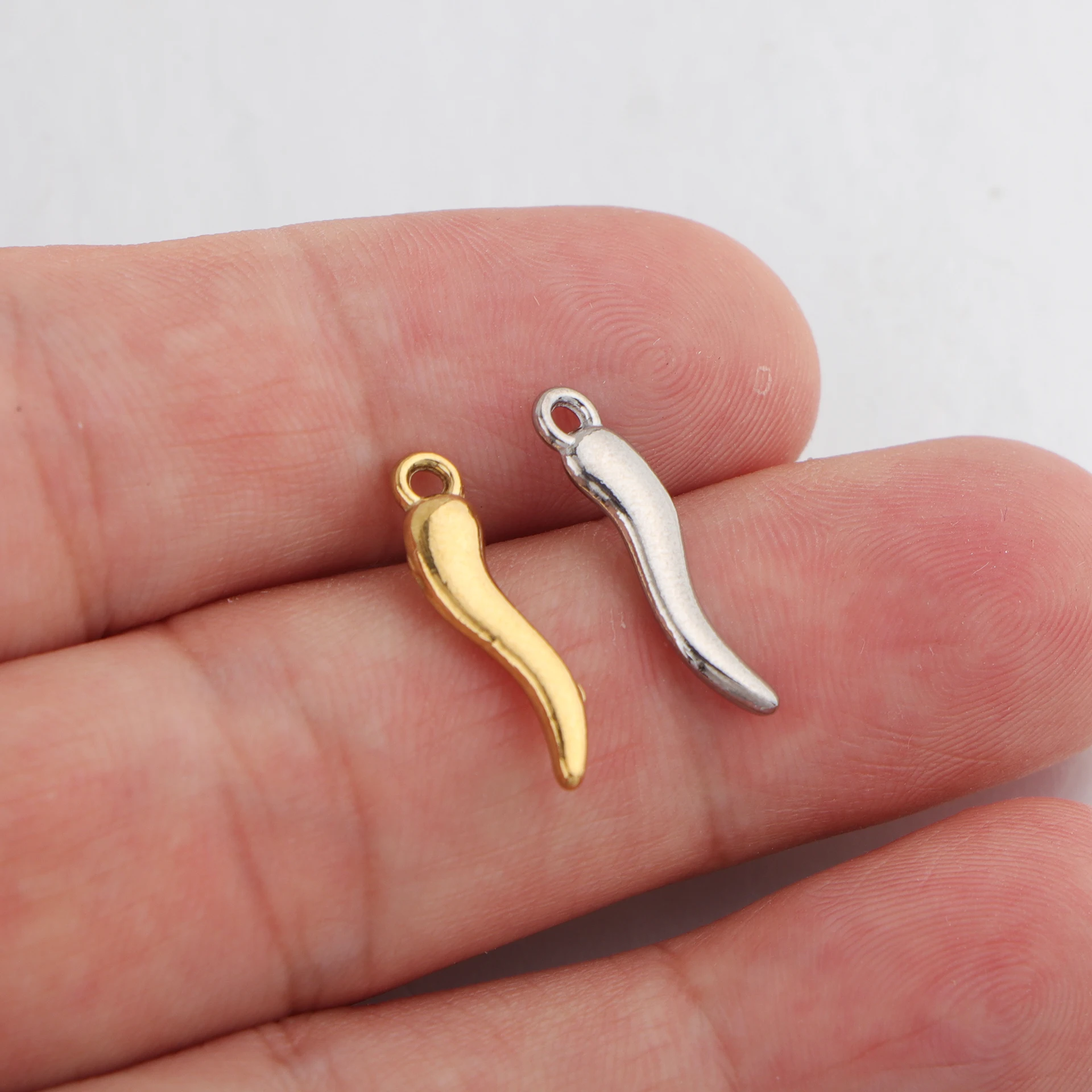 10pcs/lot Stainless Steel Turtle Starfish Fish Tropical Tree Anchor Tortoise Pepper Charms Mini Pendants for DIY Jewelry Making view 5