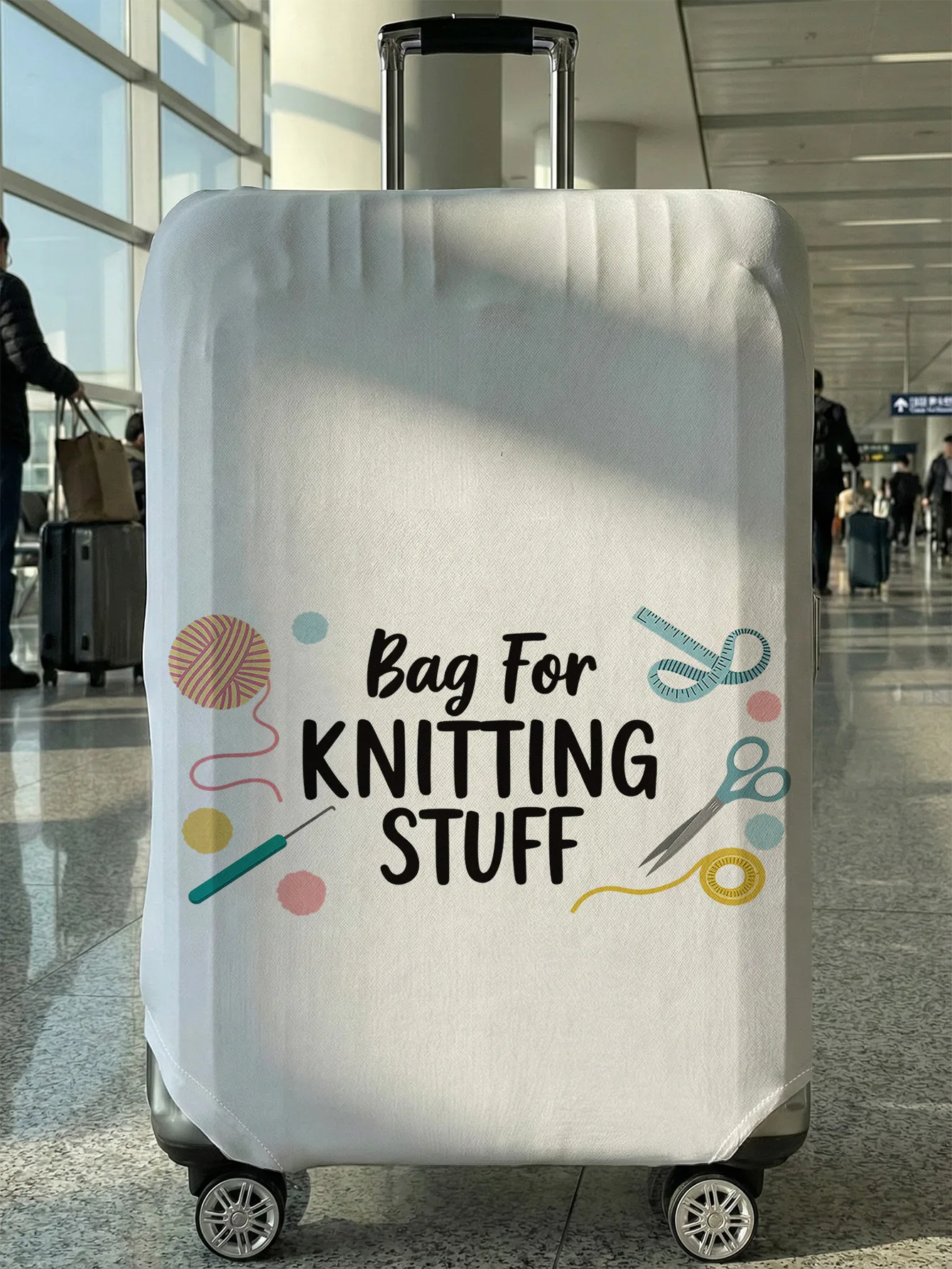 

Сумка для вязальных принадлежностей, чехол для инструментов для вязания, подходит для чемоданов 18-32 дюймов, чехол для ручки чемодана, дорожные аксессуары.