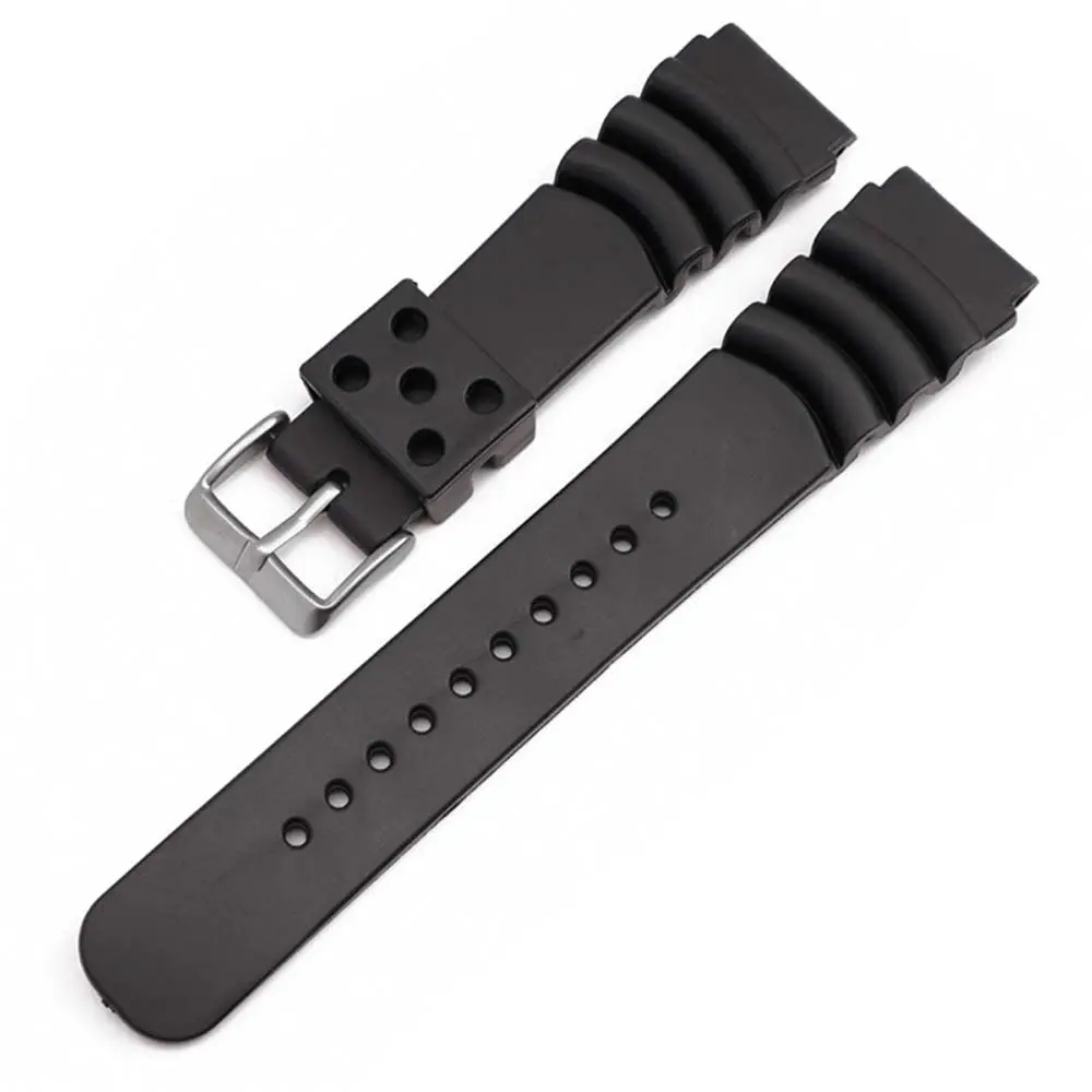 Women Men Generic Rubber For Seiko Casio Watch Soft Bracelet Watch Strap Sport Watchband Silicone Band