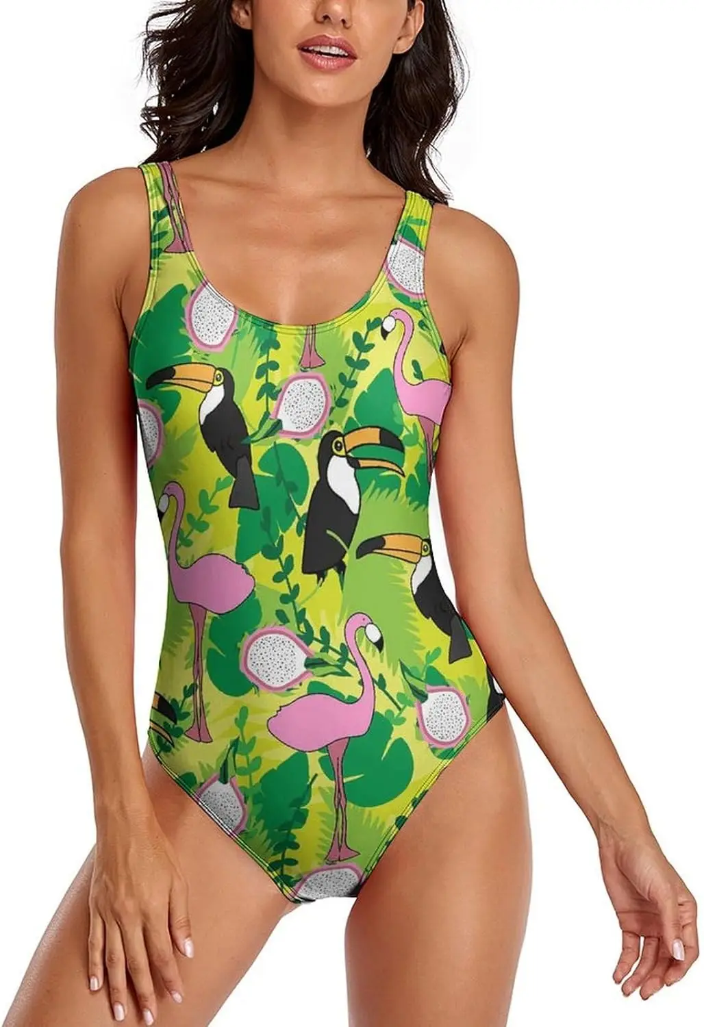 

Luxy Trio Dragon Fruit Women's One Piece Swimsuits Athletic Training Swimwear Bathing Suits