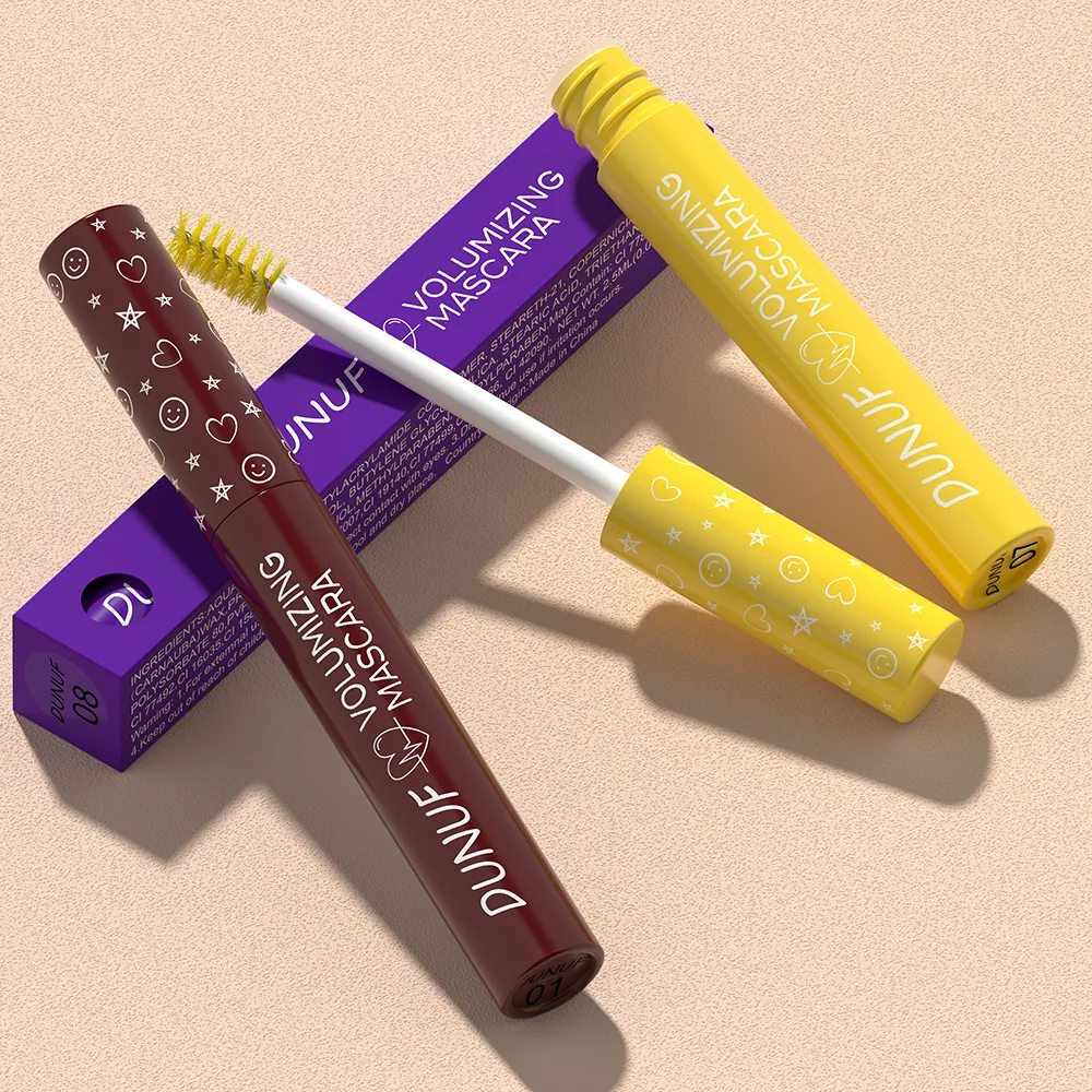 Kleur Mascara Waterproof Smudge Proof Volumizing Verlenging Curling voor Dames Meisjes Party Festival Make-up Langdurige slijtage