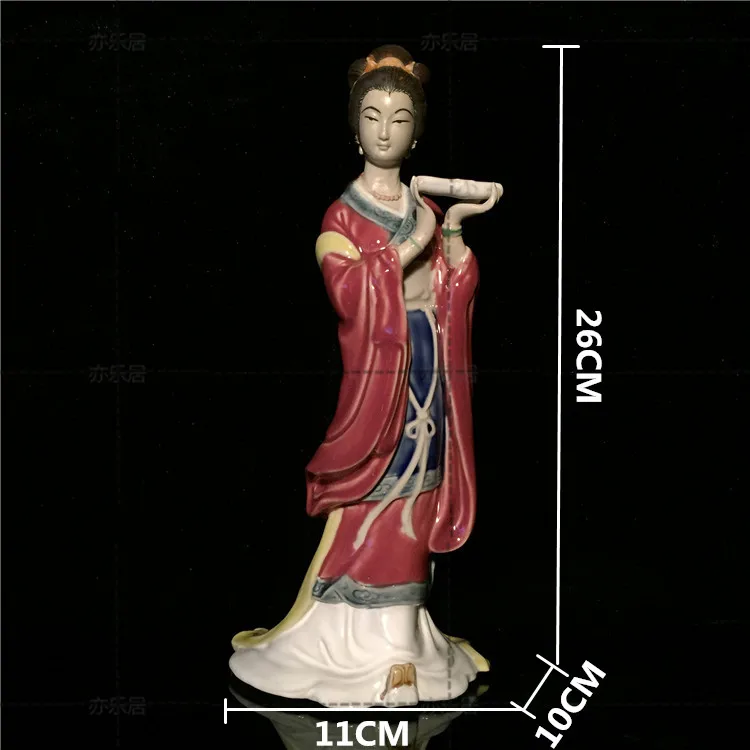 Decoration of Chinese porcelain royal princess Statue Ceramic Figure---Shiwan Kiln