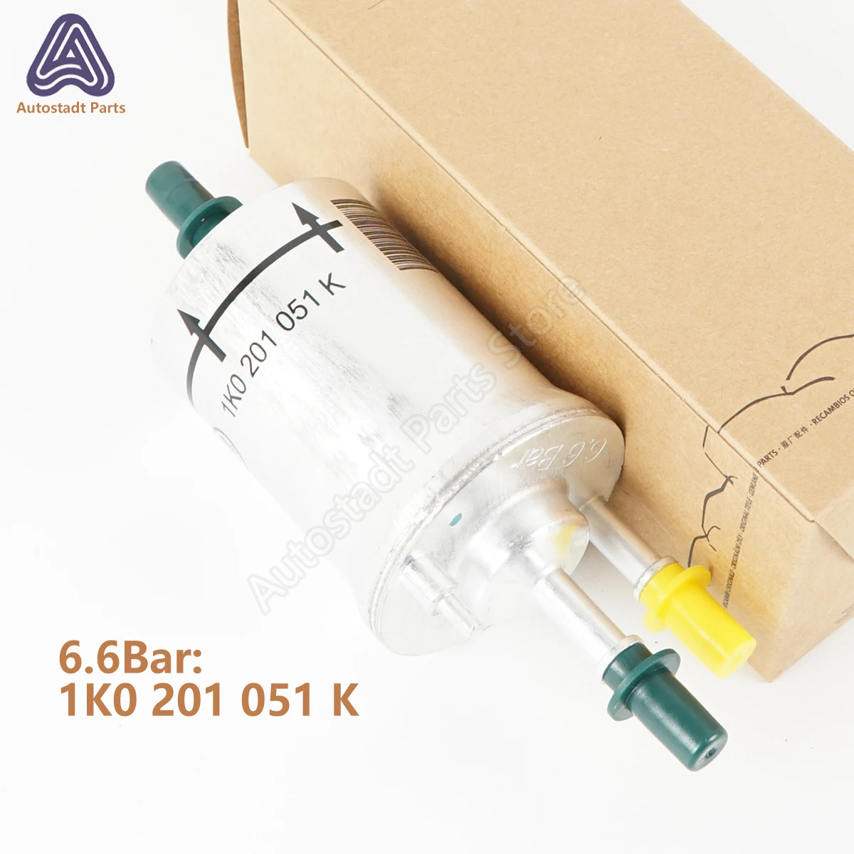 Gasoline Petrol Fuel Filter 4.0 6.6 BAR 6Q0201051C,1K0201051C For AUDI A3 TT VW Jetta Golf MK6 Beetle Bora Caddy Eos Polo Touran