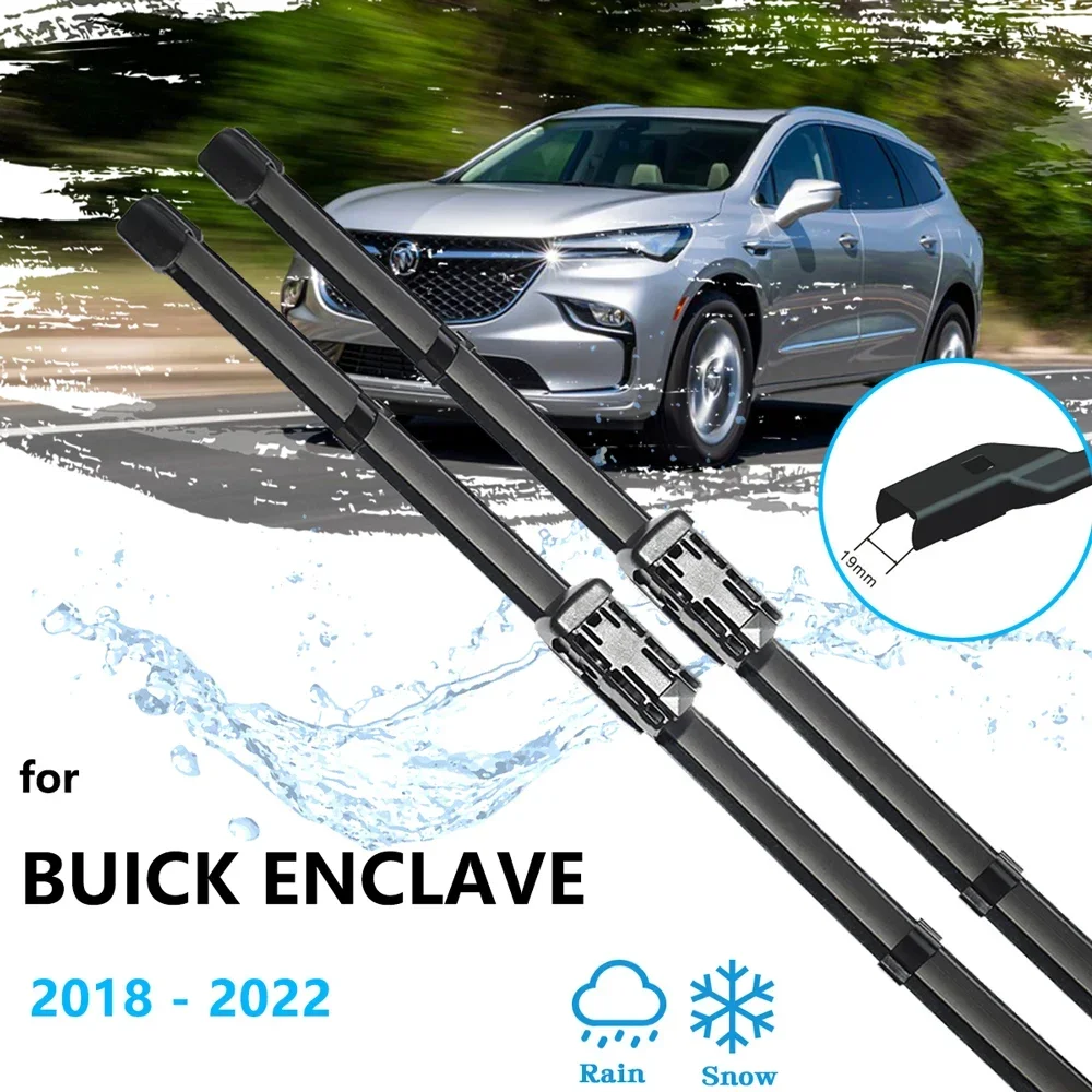 For Buick Enclave 2018 2019 2020 2021 2022 Car Accessories Gadgets Wiper Tablet Frameless Rubber Blades for Washers Windscreen