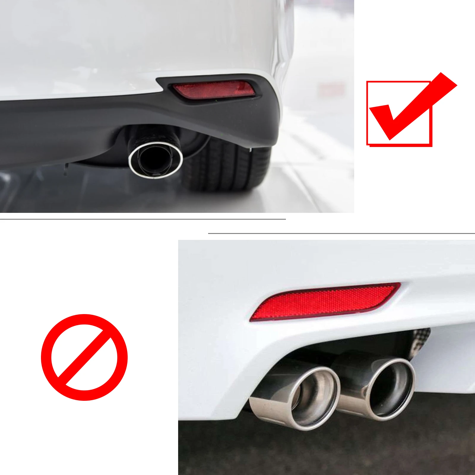 Chrome ABS Rear Bumper Reflector Fog Light Lamp Cover Molding Trims Garnish Frame For Toyota Camry L LE XLE 2018 2019 2020 2021