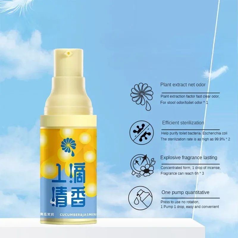 Badkamerverfrisser Een Druppel Geur, Blijvende Luchtverfrisser Toilet Deodorant Aroma Room Deodorant Geur