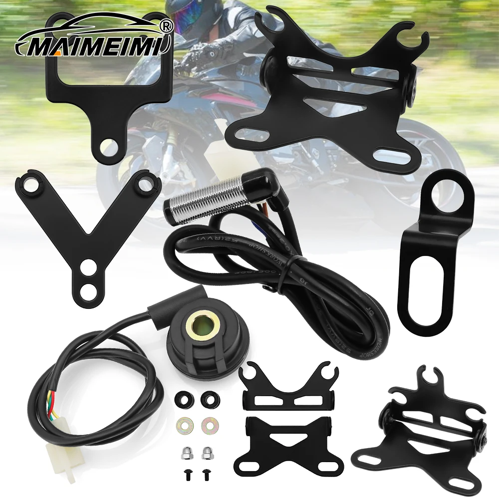 Motorcycle Sensor Line fit for Speedometer 12V Digital Odometer Gauge Turbo Sensor Cable Motor General Accessories W Z Y Bracket