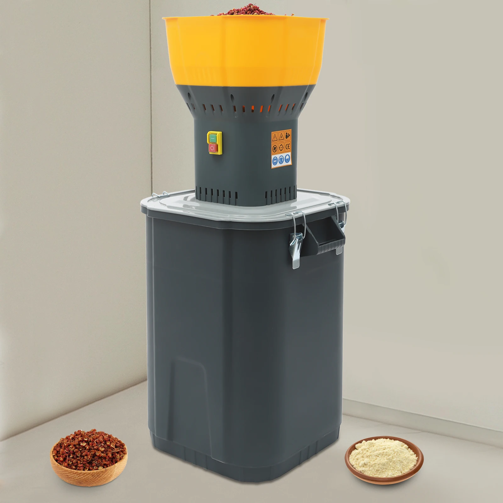 

55L Electric Grain Grinder, Multifunctional Grain Mill for Grains, Cereals, Feed & Multigrain, Home Farm Small Business Use