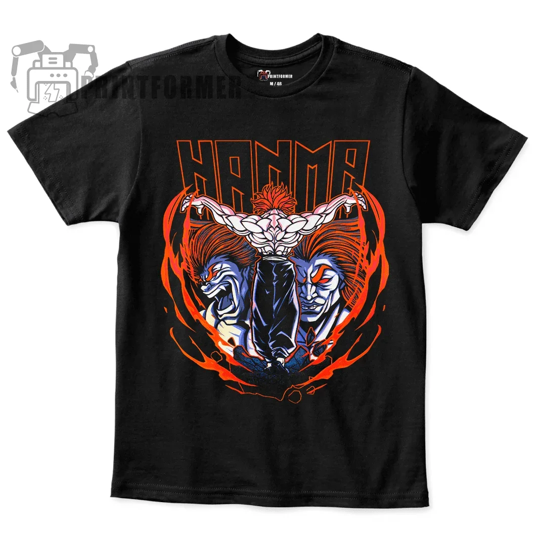 Baki Hanma The Grappler Tshirt, Yujiro Martial Art Tee, Anime dehors T-Shirt, 100 Coton
