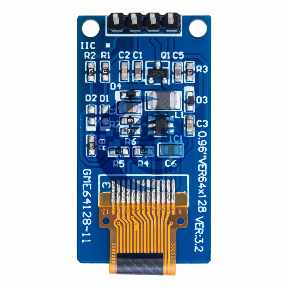 Écran OLED vertical pour Ardu37, module LCD, SSD1107, 0.96 ", 64 × 128, 0.96 pouces