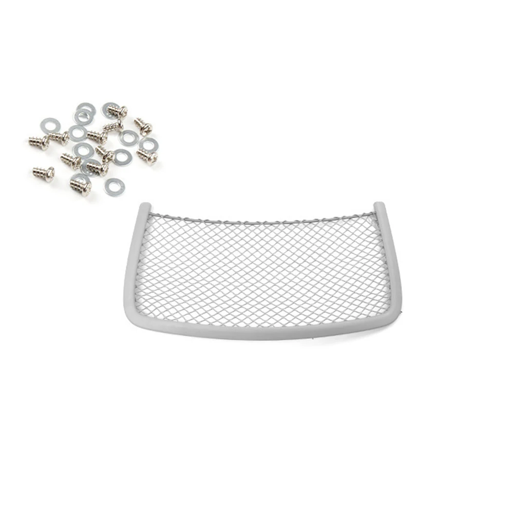 Car Organization Rear Seat Organizer Mesh Storage Pocket Black Seamless Fit ABS Construction Clutter-free Solution