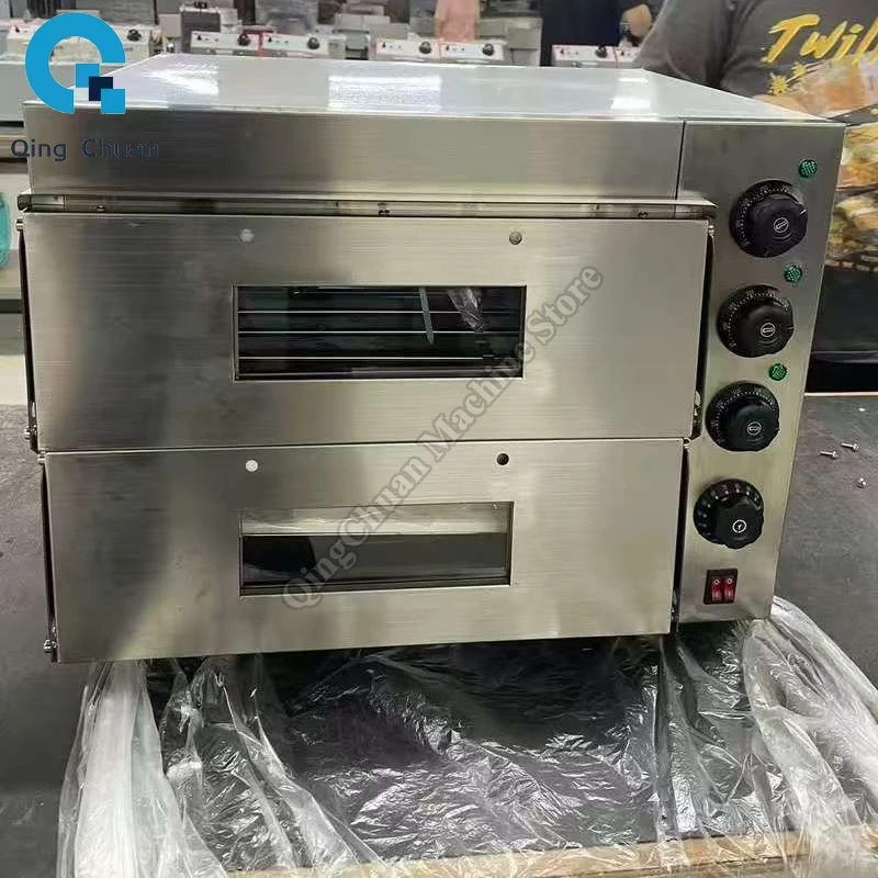

Pizza Oven 3000W Commercial Double Layer Large Capacity Multifunctional Private Baking Stainless Steel Pizza Oven