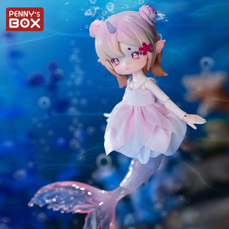 Penny'S Box Entu Tide Whispers Bjd Mermaid Blind Box Movable Ornament Figure Collectible Gift Adorable Charming Mysterious