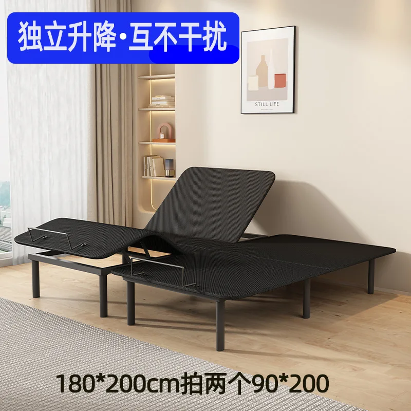 Single/double lifting electric remote control bed frame electric machine tool lifting bed multi-function